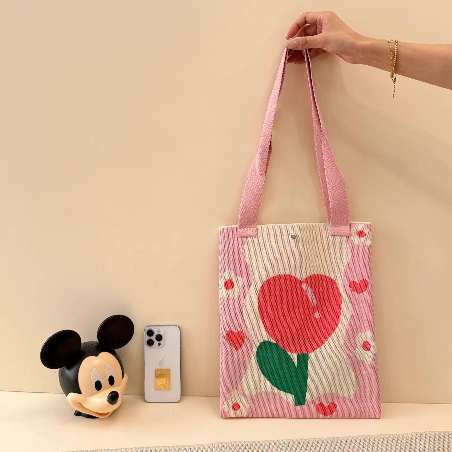Cute Floral Tote Bag