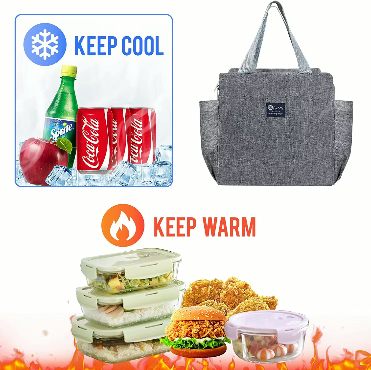 Insulated Cooler Tote Bag