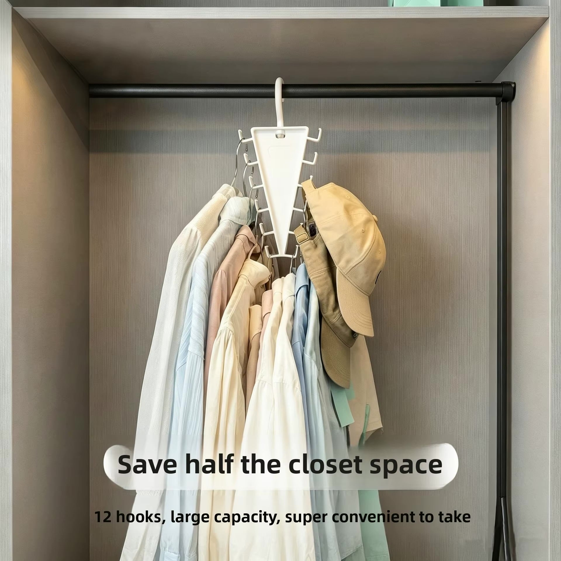 Double-Sided Space Saver Hanger (2pcs)
