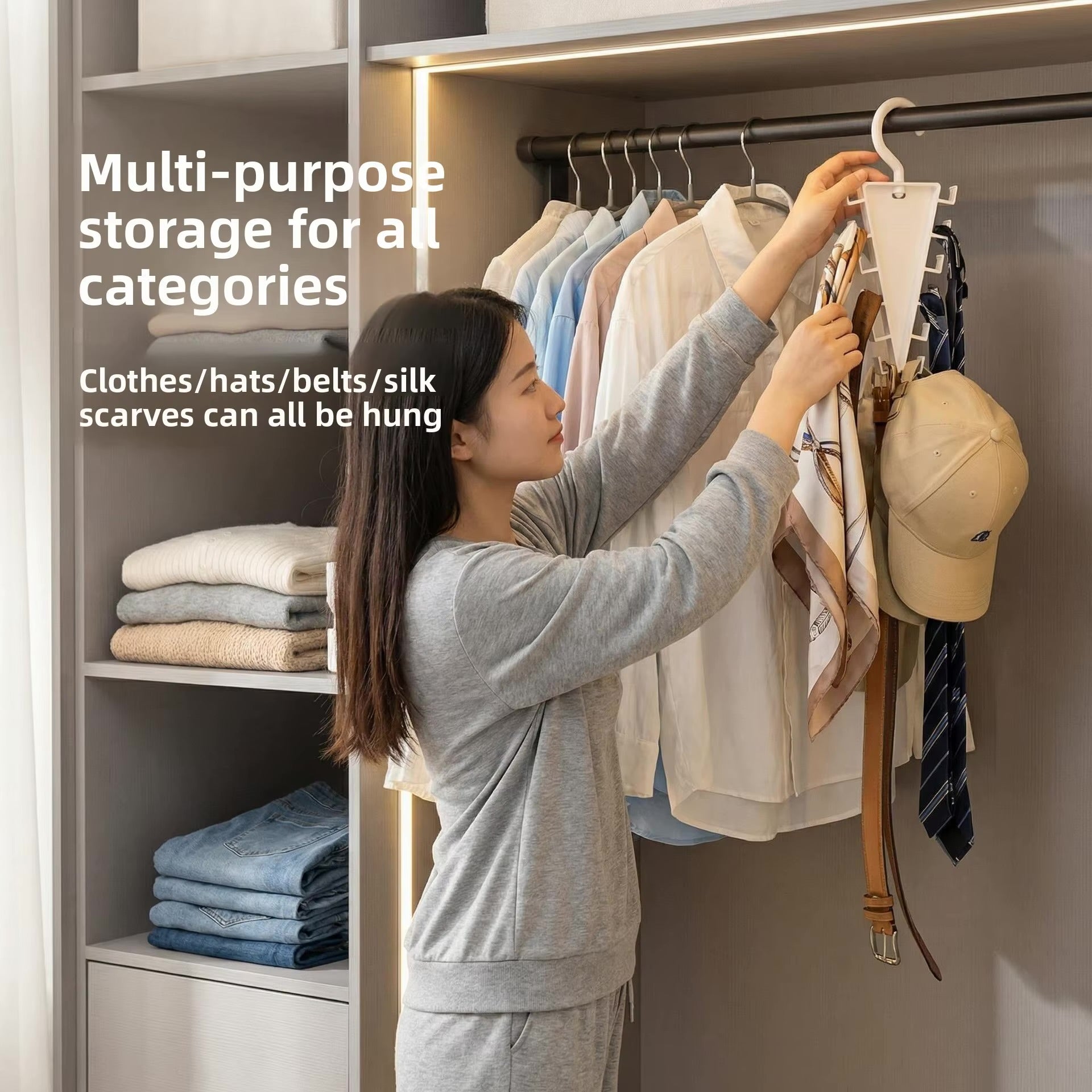 Double-Sided Space Saver Hanger (2pcs)