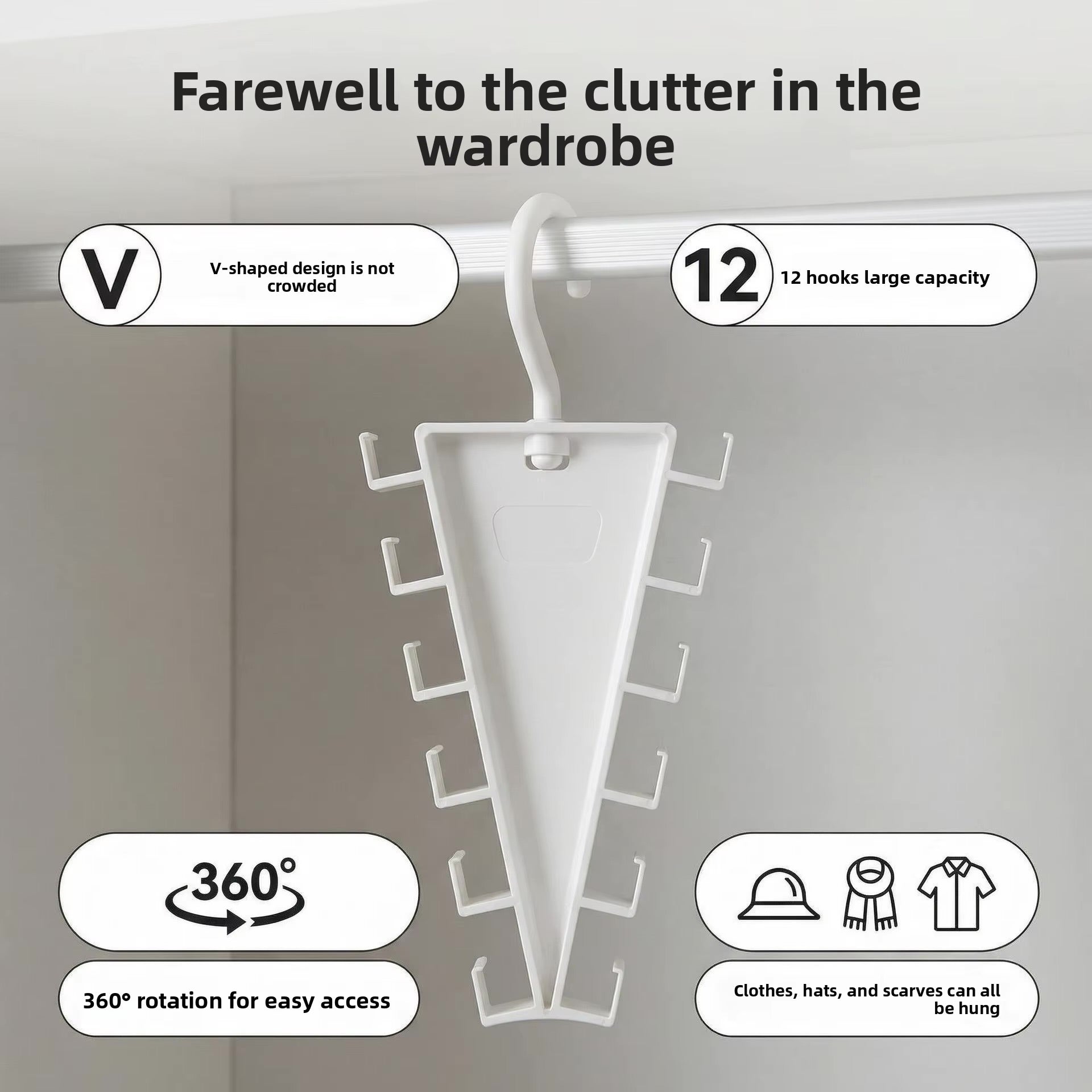 Double-Sided Space Saver Hanger (2pcs)