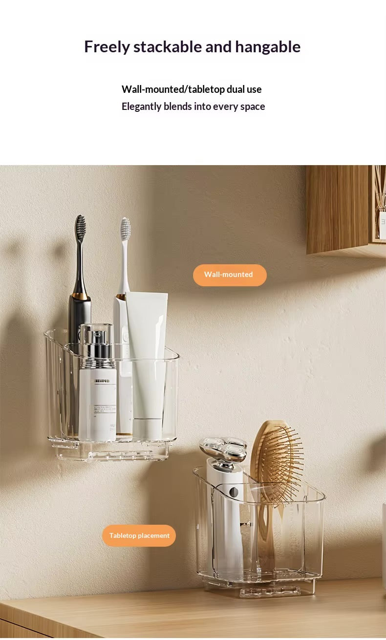 Space-Saving Electric Toothbrush Holder