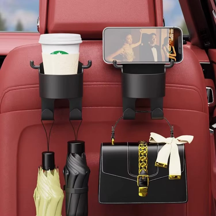 Car Back Seat Cup & Phone Holder (2pcs)