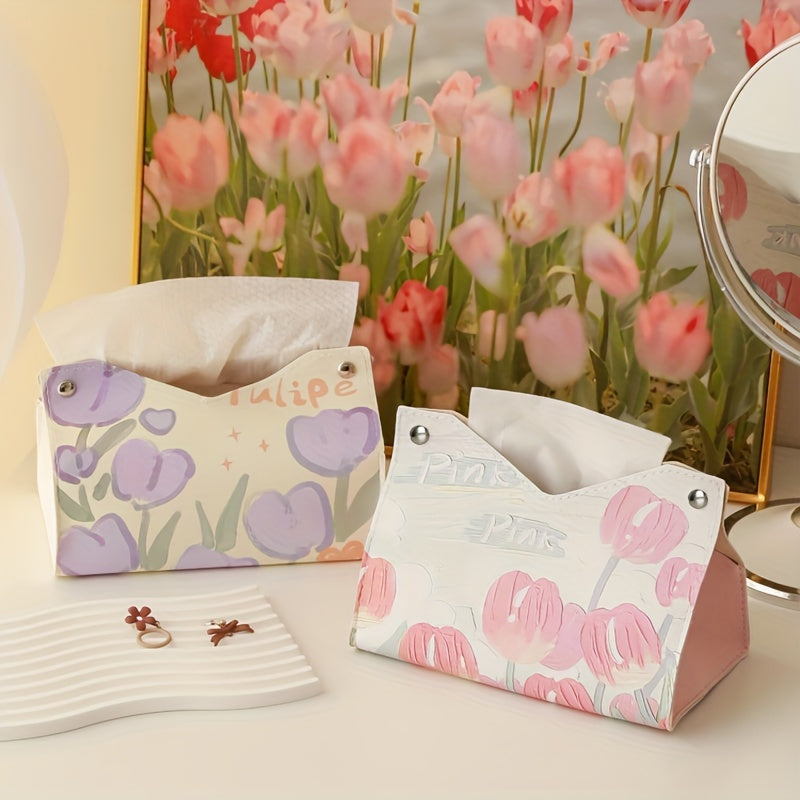 Luxury PU Leather Tissue Box