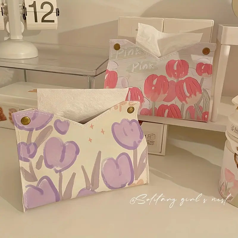 Luxury PU Leather Tissue Box