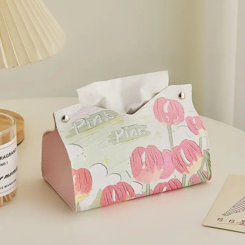Luxury PU Leather Tissue Box