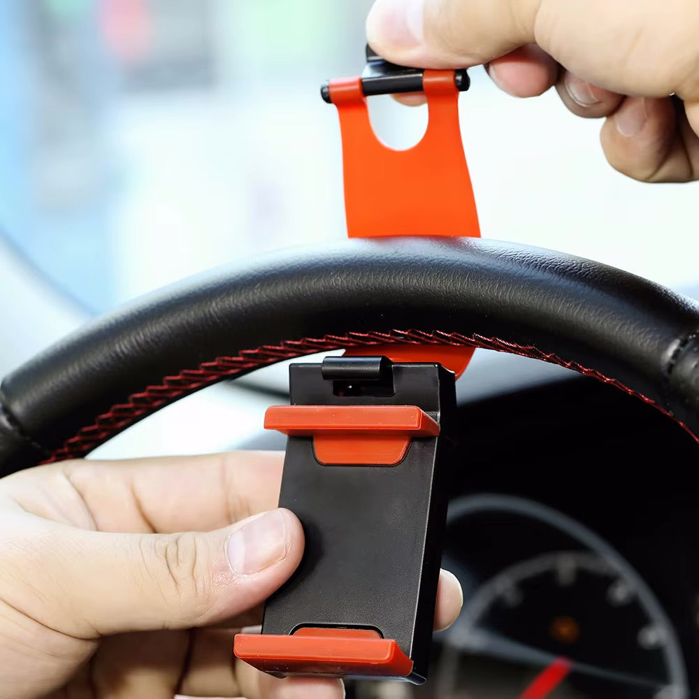 Car Steering Wheel Phone Clip Mount 🚗📱