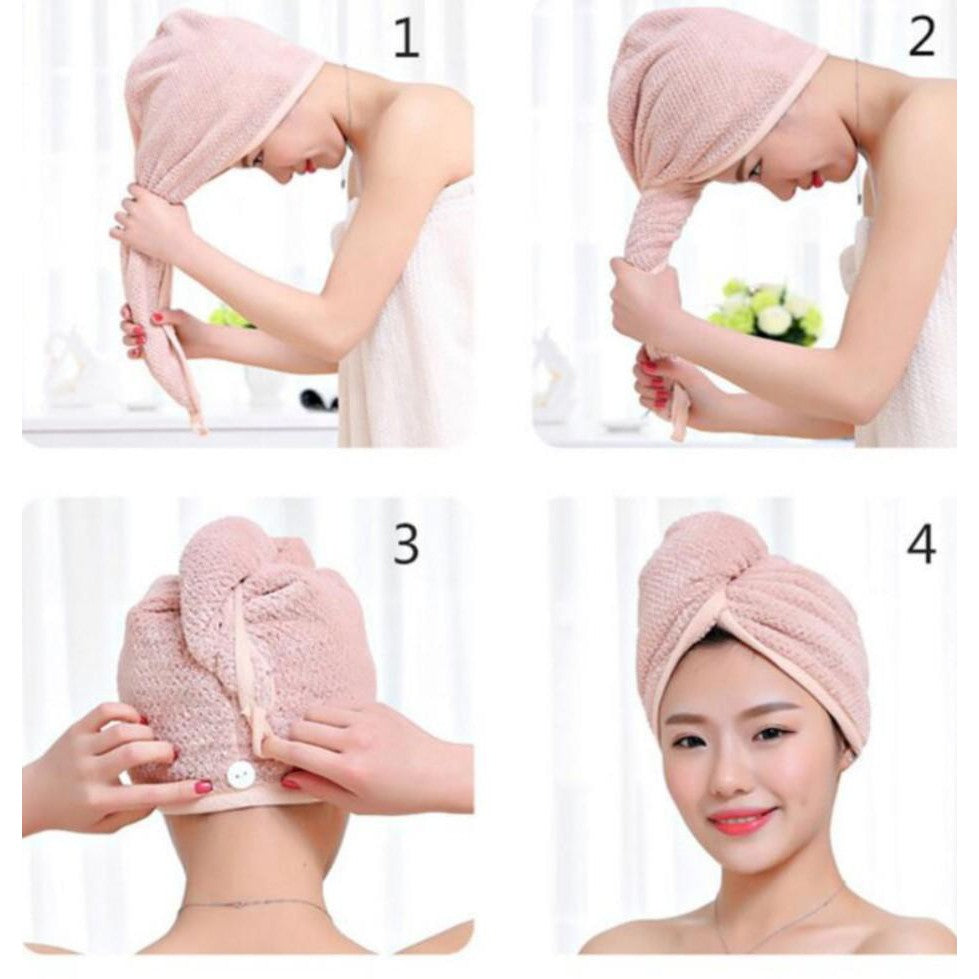 Microfiber Hair Drying Cap 🧖‍♀️✨