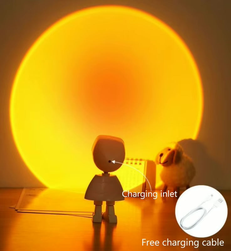 Astronaut Sunset Projection Night Light