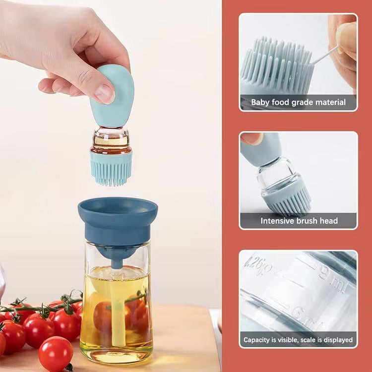 2 in 1 Oil Spray Bottle Glass