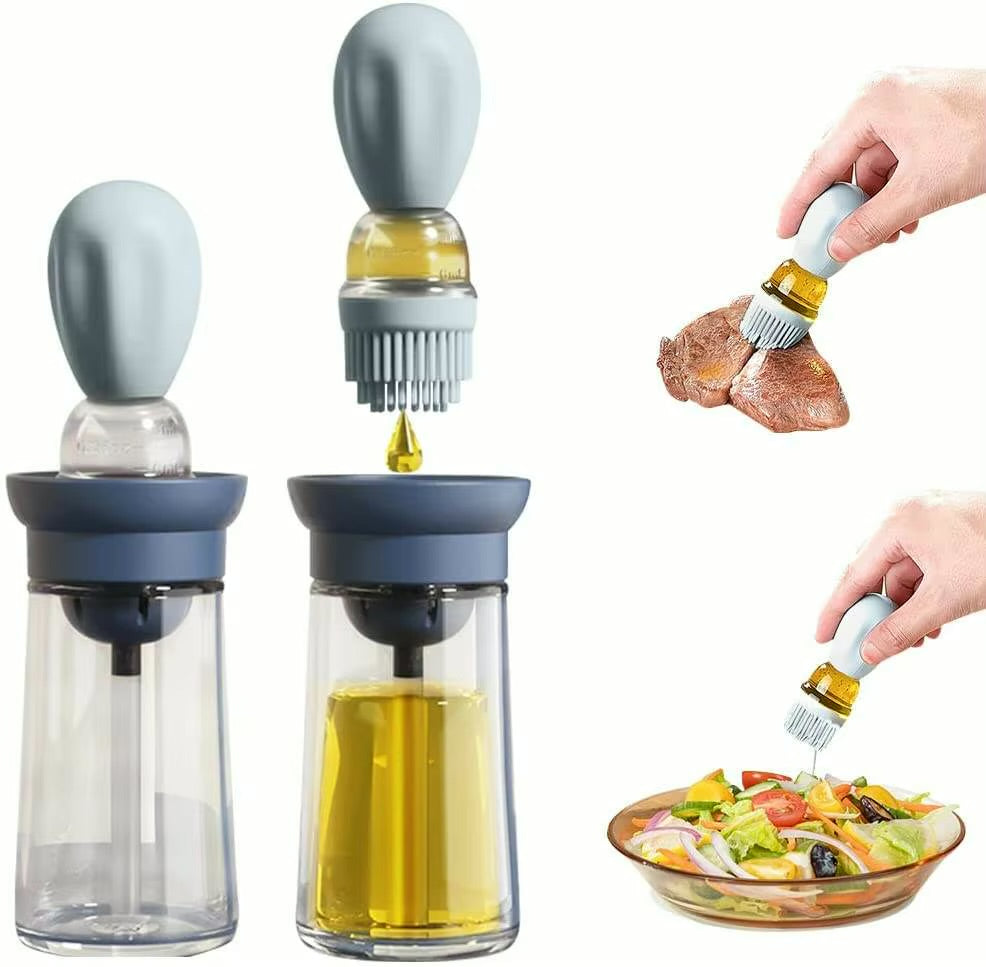 2 in 1 Oil Spray Bottle Glass