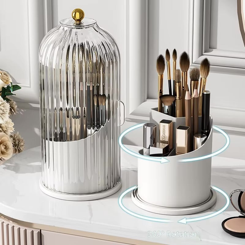 Rotating Birdcage Makeup Organizer