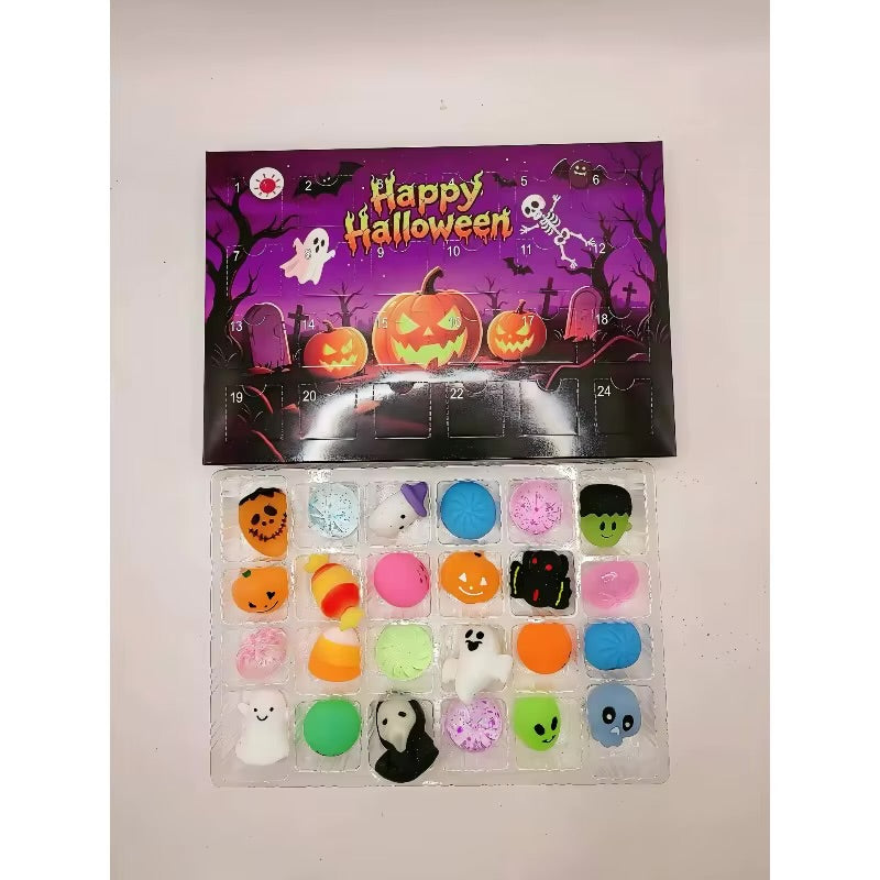 24-Day Halloween Squishy Toy Countdown Box