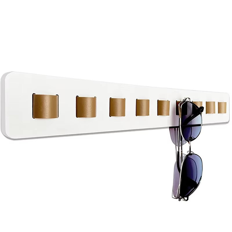 Wall-Mounted Bamboo Sunglasses Organizer