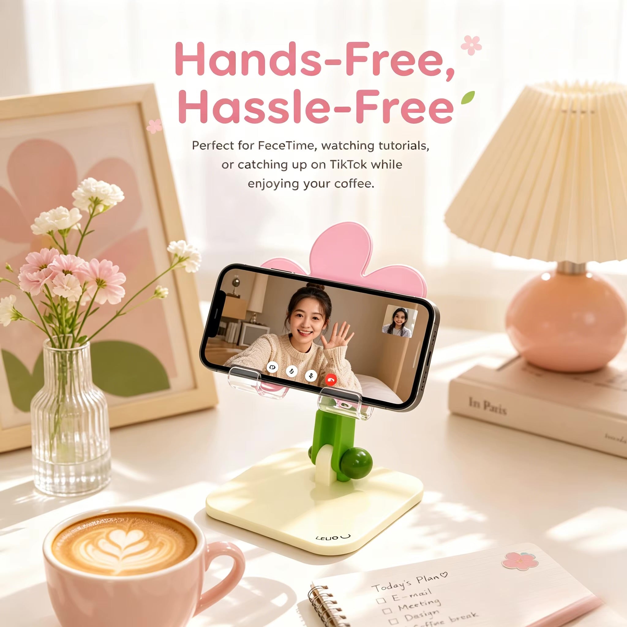 Adjustable Flower Phone & Tablet Stand