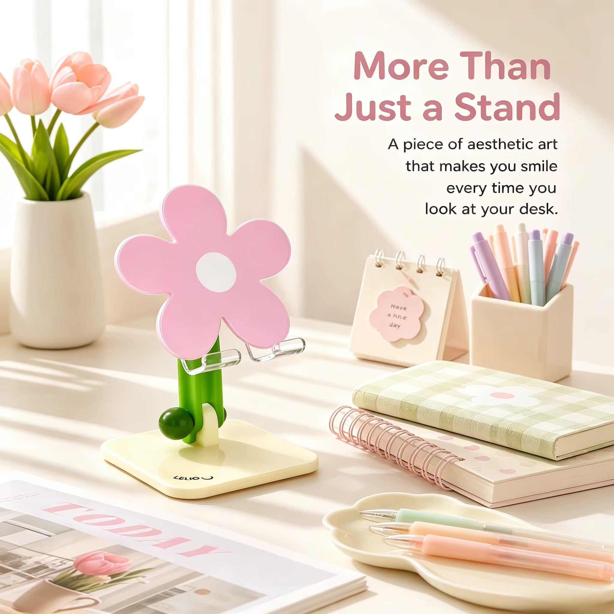 Adjustable Flower Phone & Tablet Stand