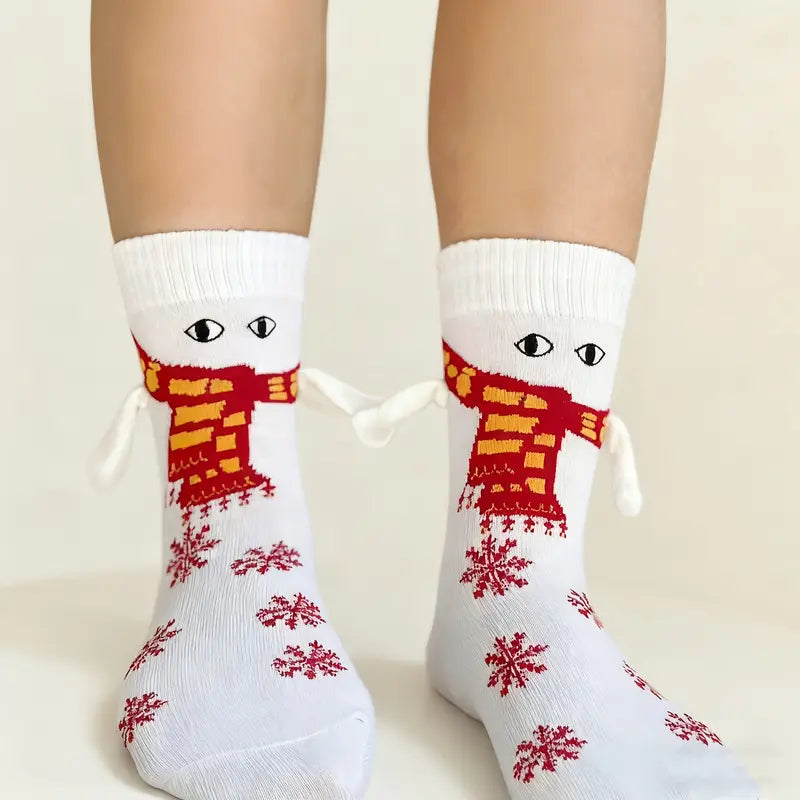 Christmas Magnetic Holding Hands Socks