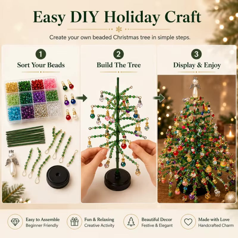 DIY LED Beaded Christmas Tree Craft Kit