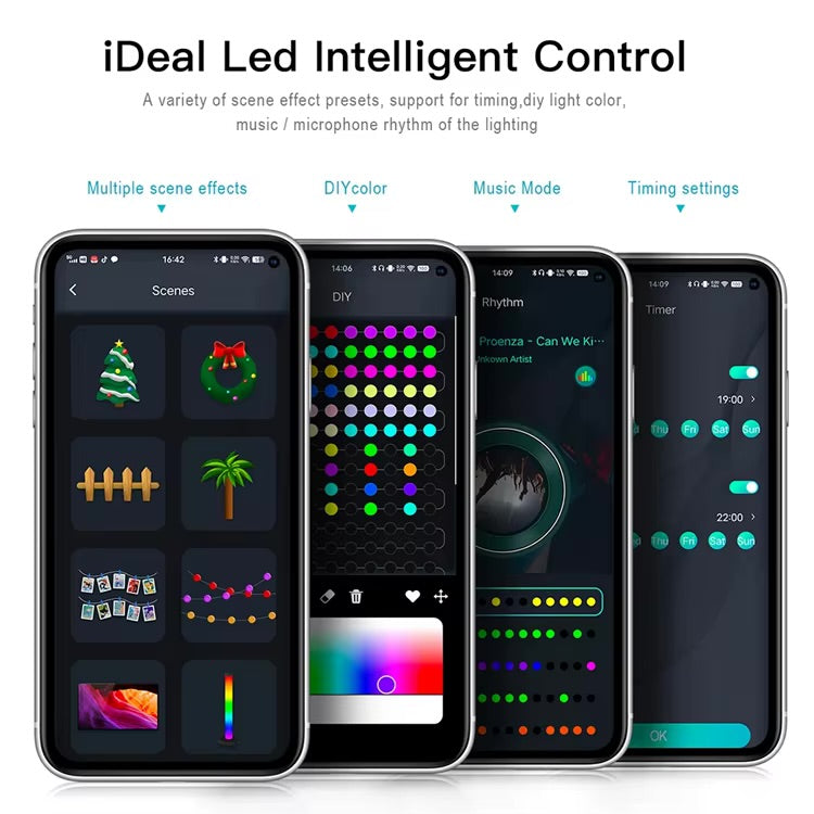 Smart RGB Christmas Tree Light Set