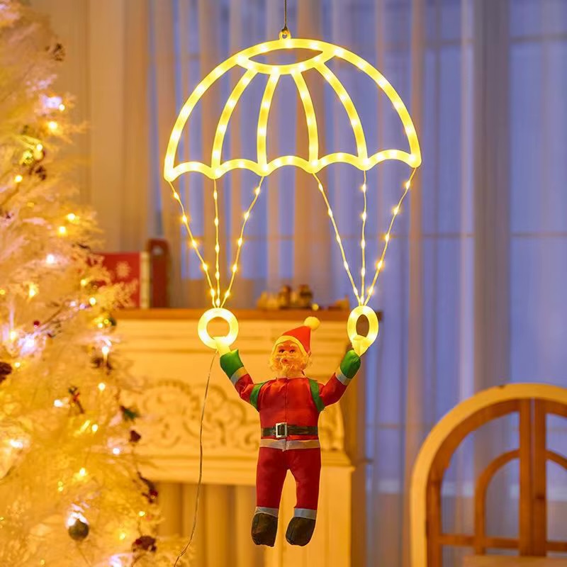 Parachuting Santa LED Christmas Light