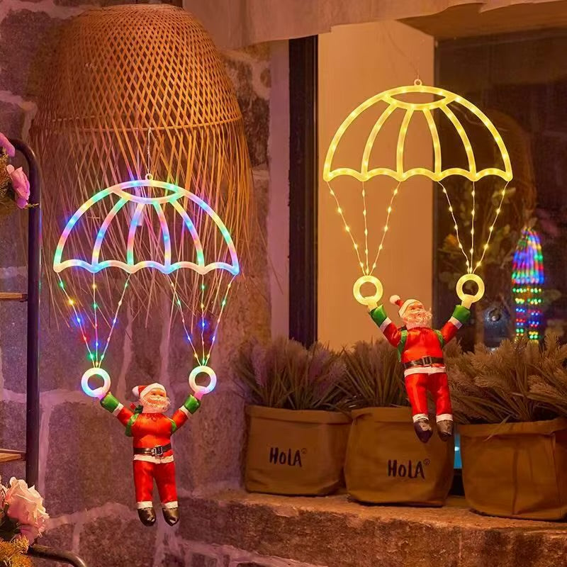 Parachuting Santa LED Christmas Light