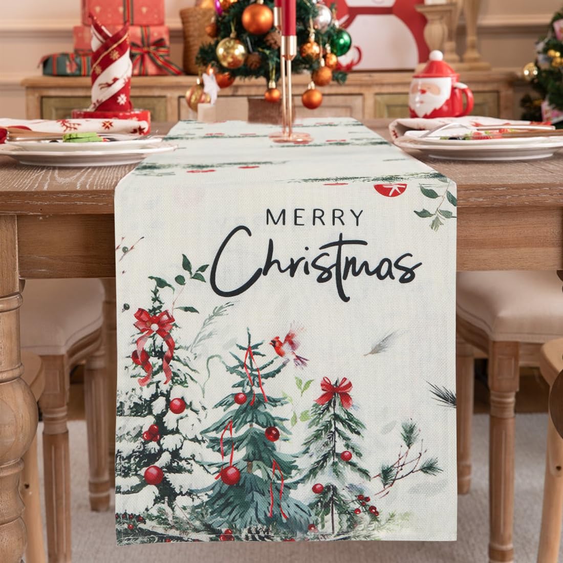 Festive Christmas Table Runner
