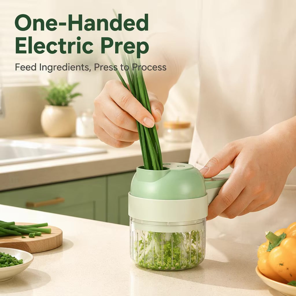 4-in-1 Cordless Electric Vegetable Cutter