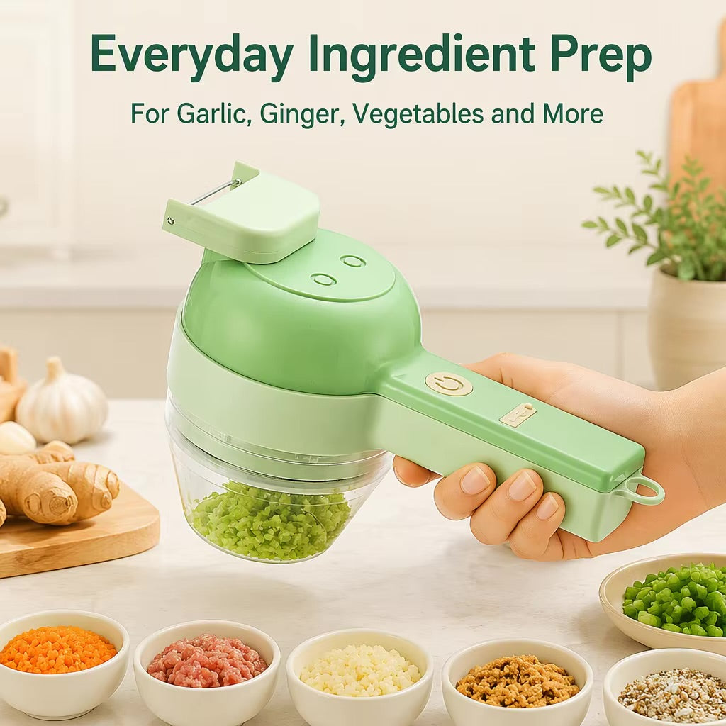 4-in-1 Cordless Electric Vegetable Cutter