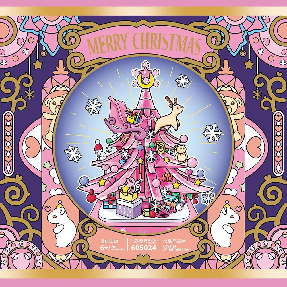 DIY Crystal Christmas Tree Music Box Building Set