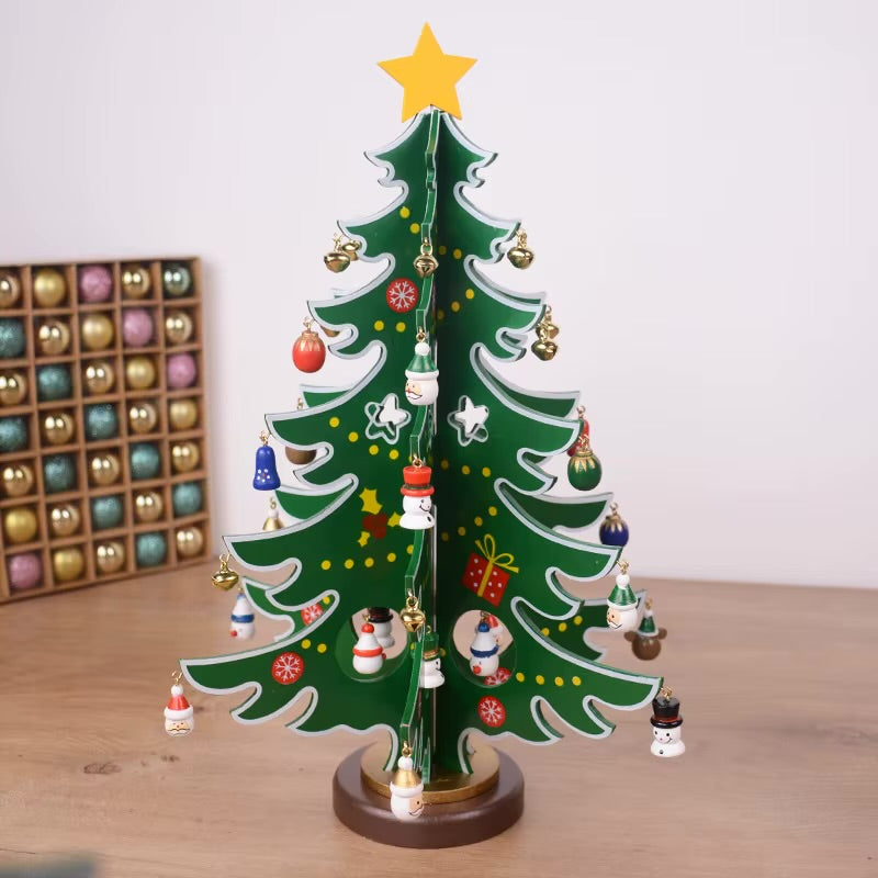 DIY Wooden Christmas Tree Advent Calendar