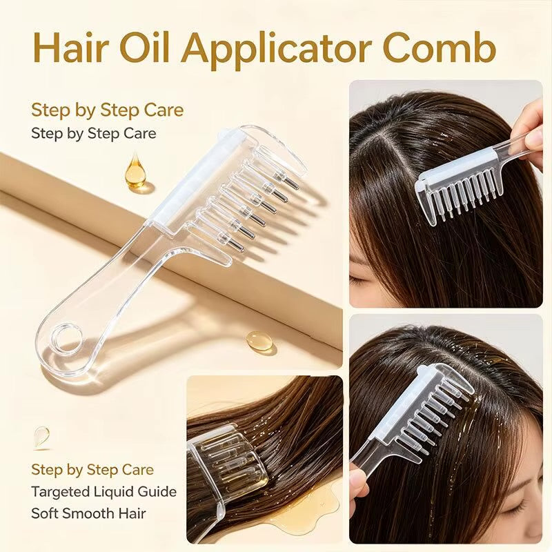 Portable Scalp Serum Applicator Comb