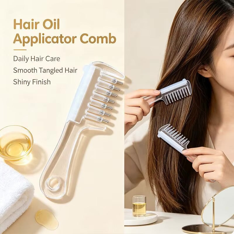 Portable Scalp Serum Applicator Comb