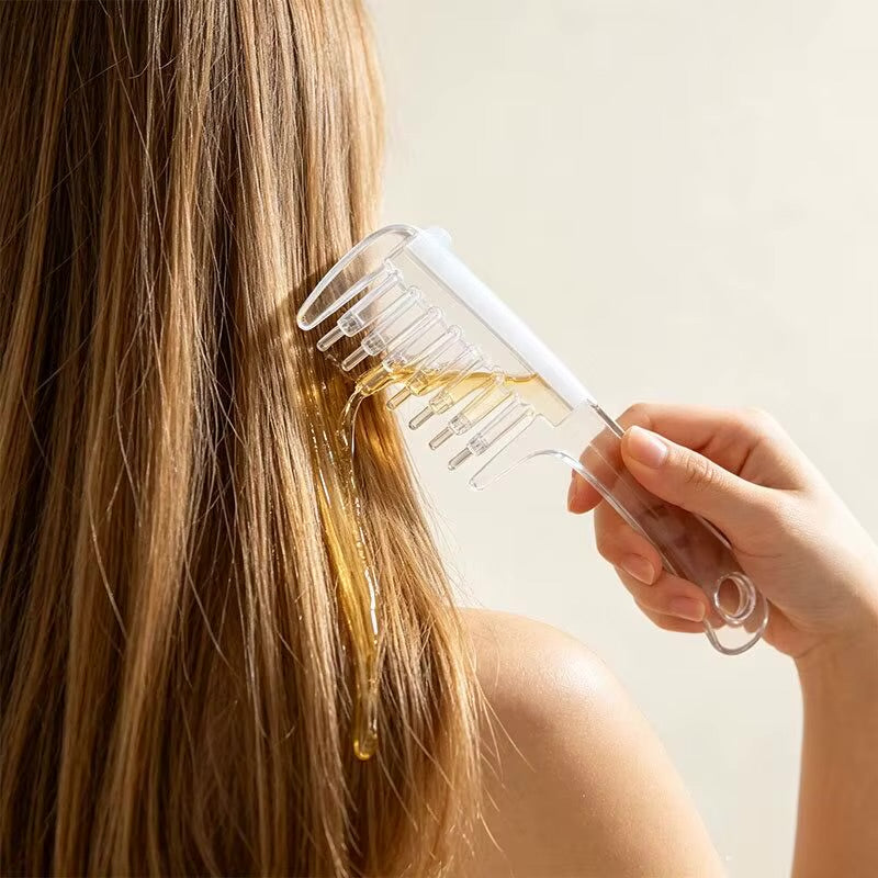 Portable Scalp Serum Applicator Comb