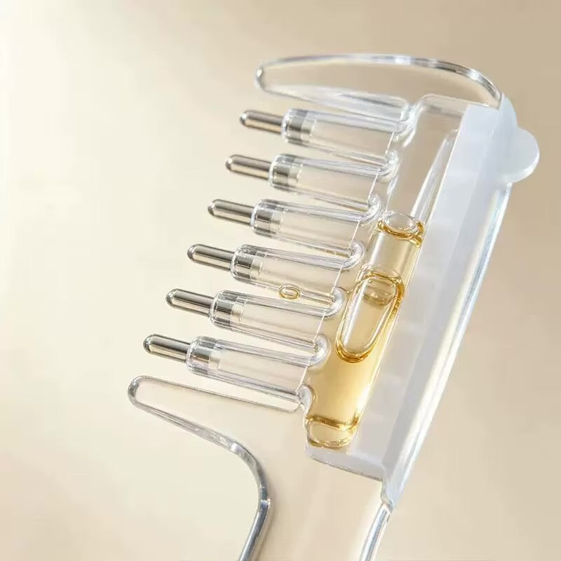 Portable Scalp Serum Applicator Comb