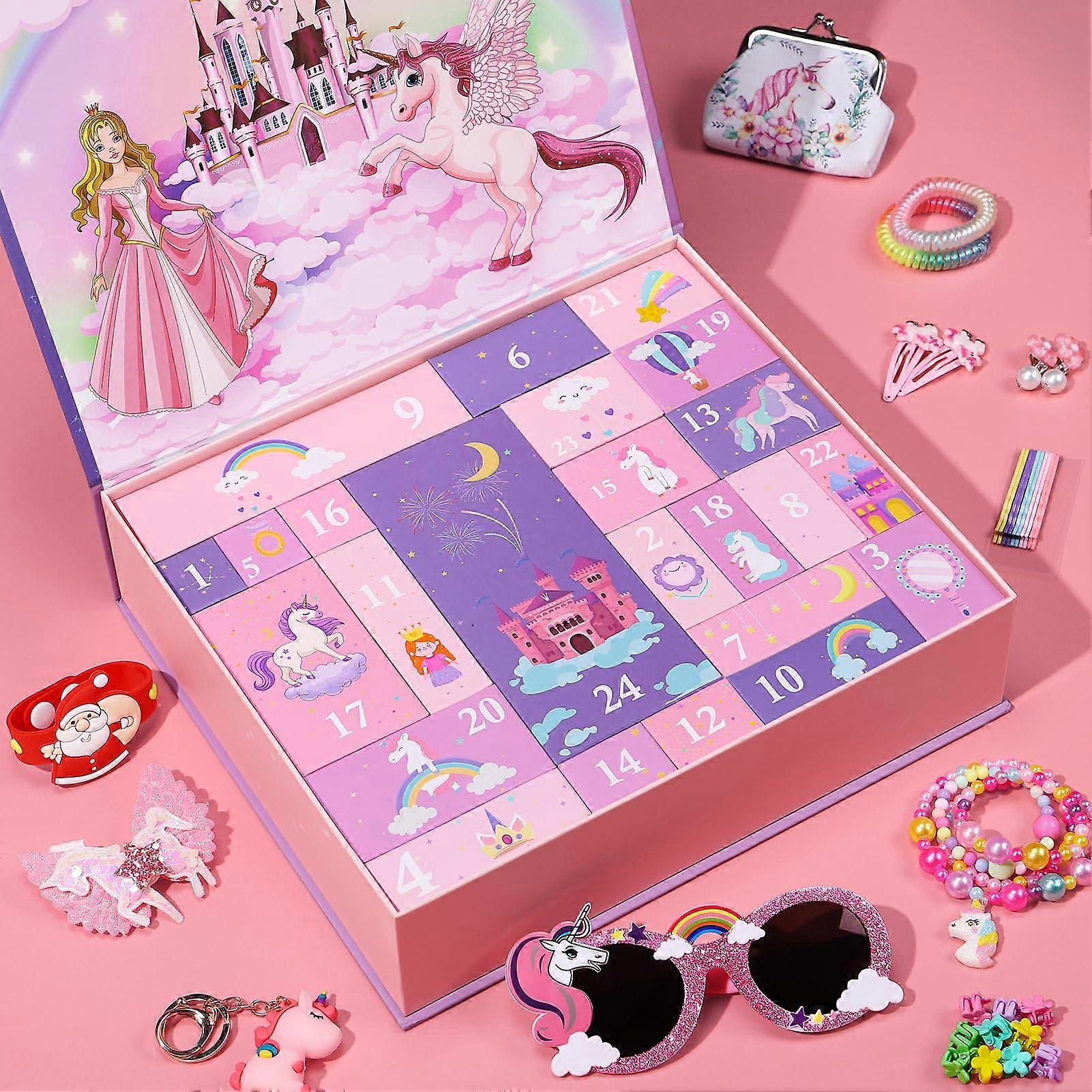 24-Day Unicorn Jewelry & Accessories Christmas Advent Calendar