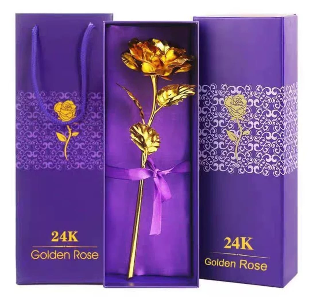 Colorful Crystal Rose - Gold